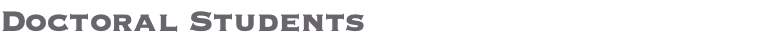 Doctoral Students